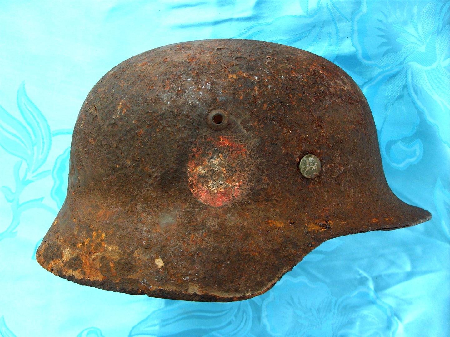 WW2 M35 SS Polizei Double Decal Helmet